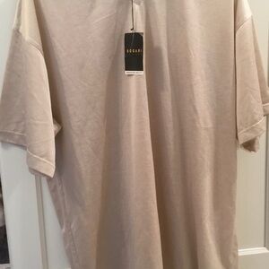 Bogari Men's Classic Tan Short Sleeve Tee Size Large